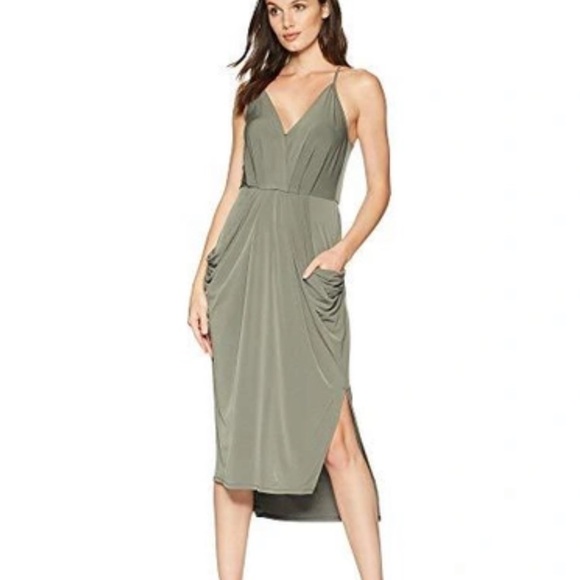 BCBGENERATION Faux Wrap Midi Dress Print - Picture 10 of 10